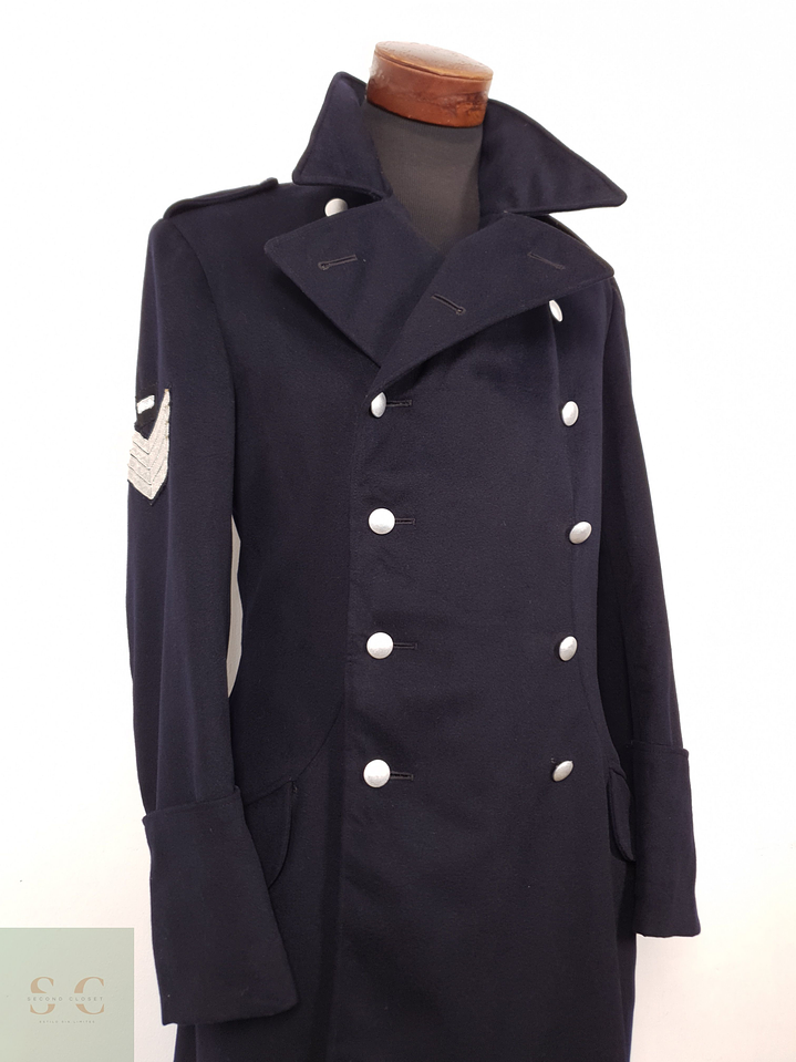 Abrigo Hombre Winterhoff lana Azul Navy Militar Talla M 1