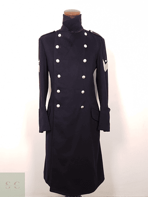 Abrigo Hombre Winterhoff lana Azul Navy Militar Talla M