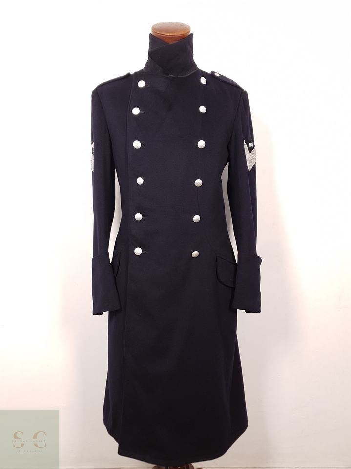 Abrigo Hombre Winterhoff lana Azul Navy Militar Talla M 2