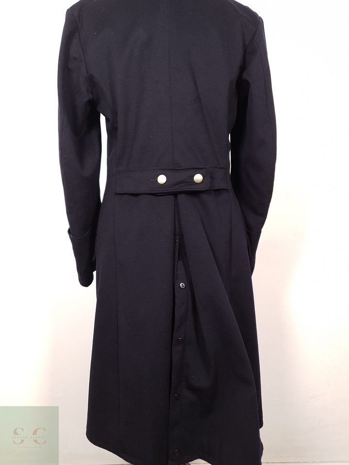 Abrigo Hombre Winterhoff lana Azul Navy Militar Talla M 4