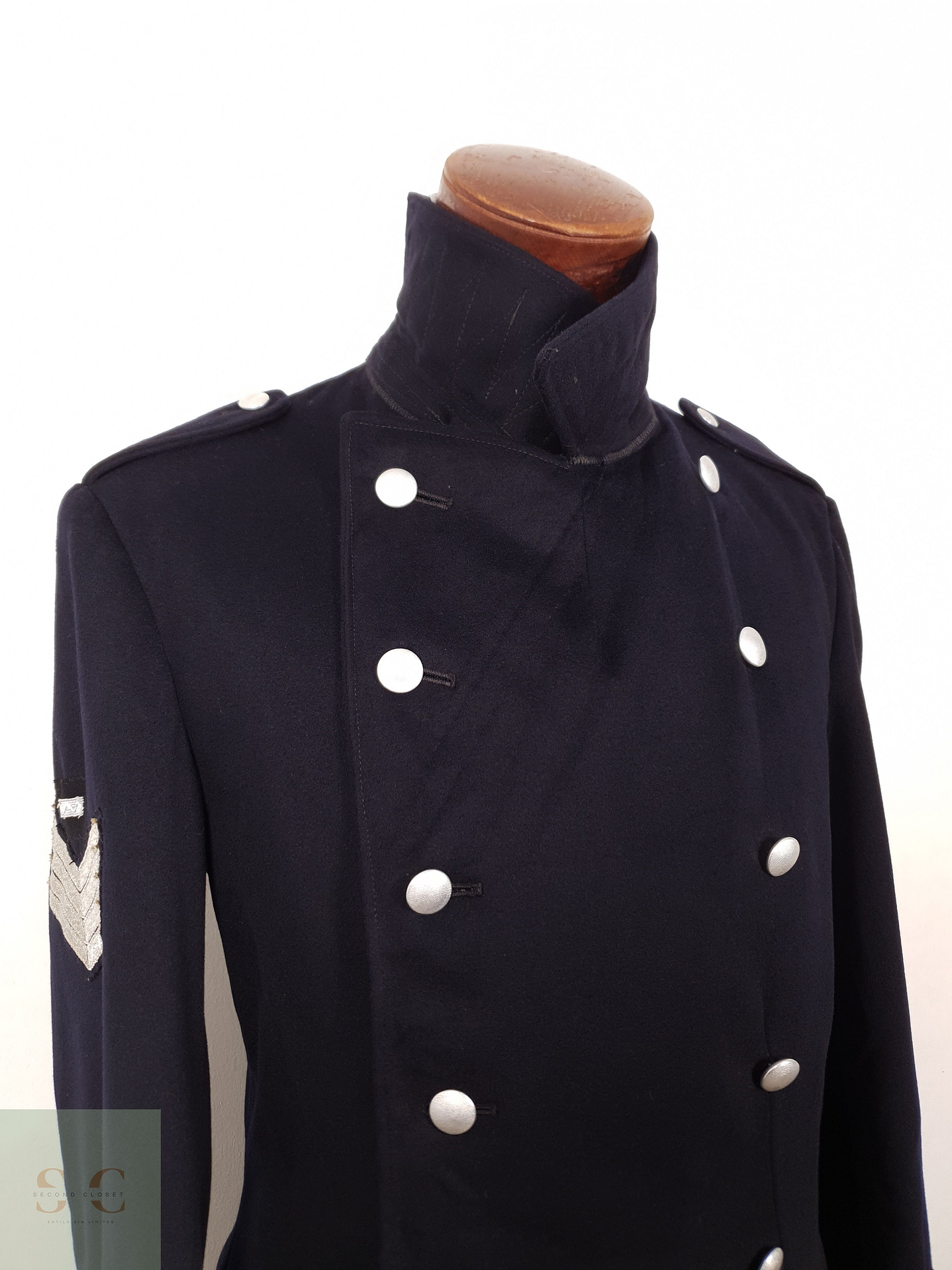 Abrigo Hombre Winterhoff lana Azul Navy Militar Talla M 5