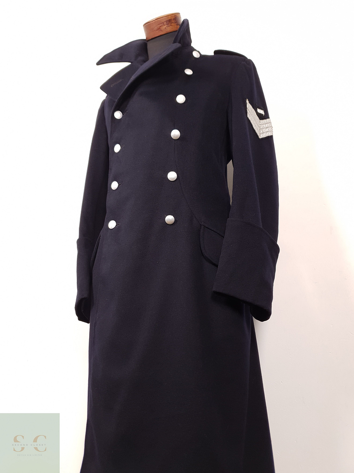 Abrigo Hombre Winterhoff lana Azul Navy Militar Talla M 12