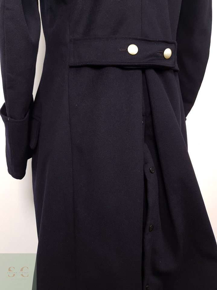 Abrigo Hombre Winterhoff lana Azul Navy Militar Talla M 13