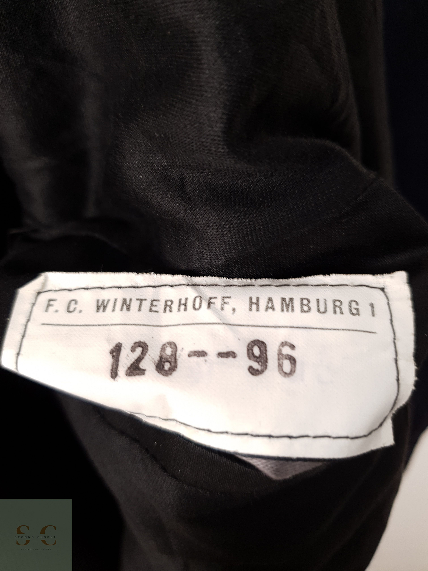 Abrigo Hombre Winterhoff lana Azul Navy Militar Talla M 14