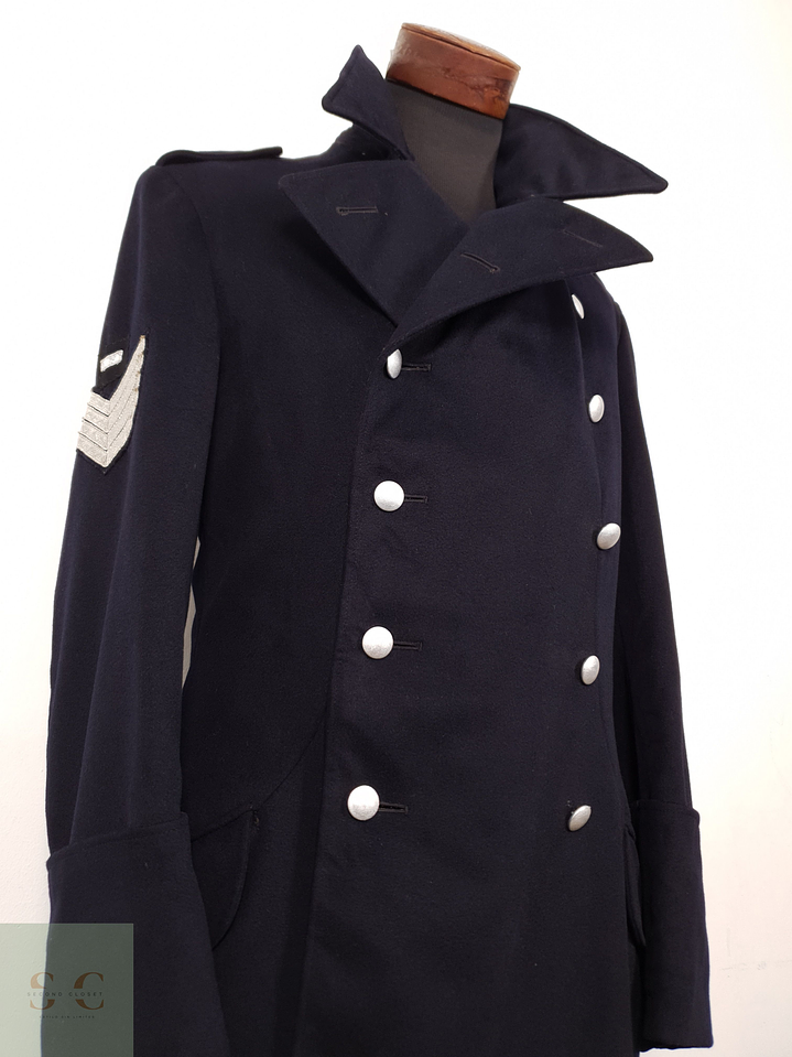 Abrigo Hombre Winterhoff lana Azul Navy Militar Talla M 15