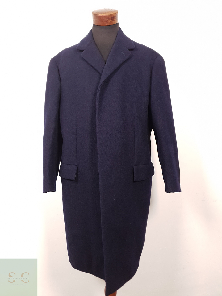 Abrigo Hombre De Luxe lana virgen Azul Talla XL 5