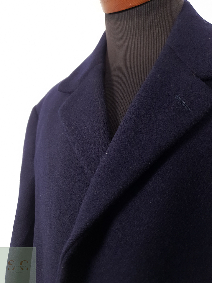 Abrigo Hombre De Luxe lana virgen Azul Talla XL 10