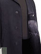 Abrigo Hombre Vintage 100 lana virgen Azul Talla L - Miniatura 9