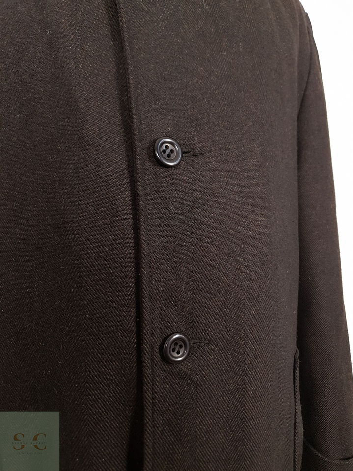 Abrigo Hombre mezcla lana Cafe Talla XL 3