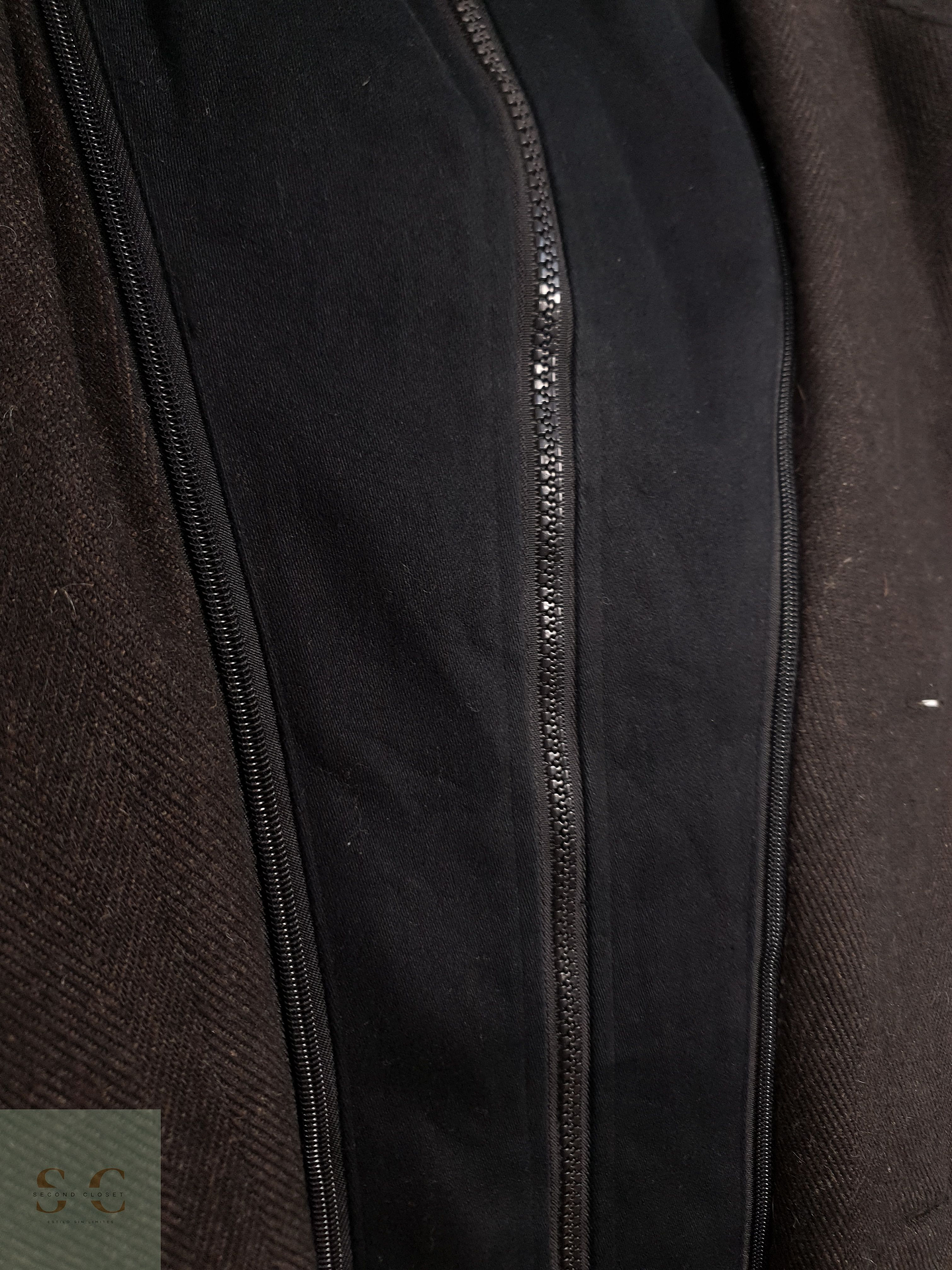 Abrigo Hombre mezcla lana Cafe Talla XL 8