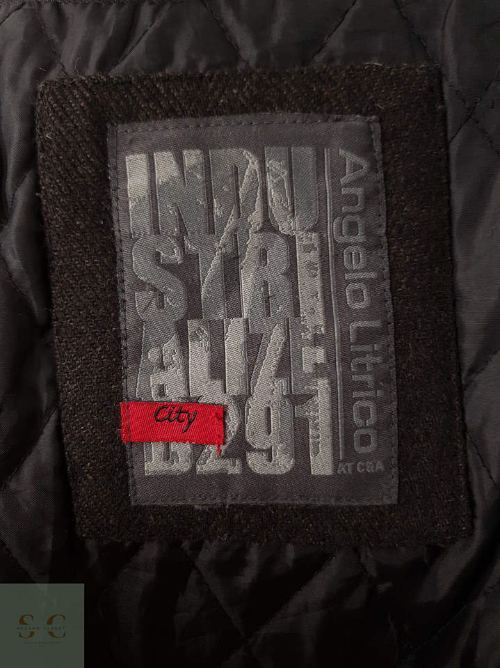 Abrigo Hombre mezcla lana Cafe Talla XL 10