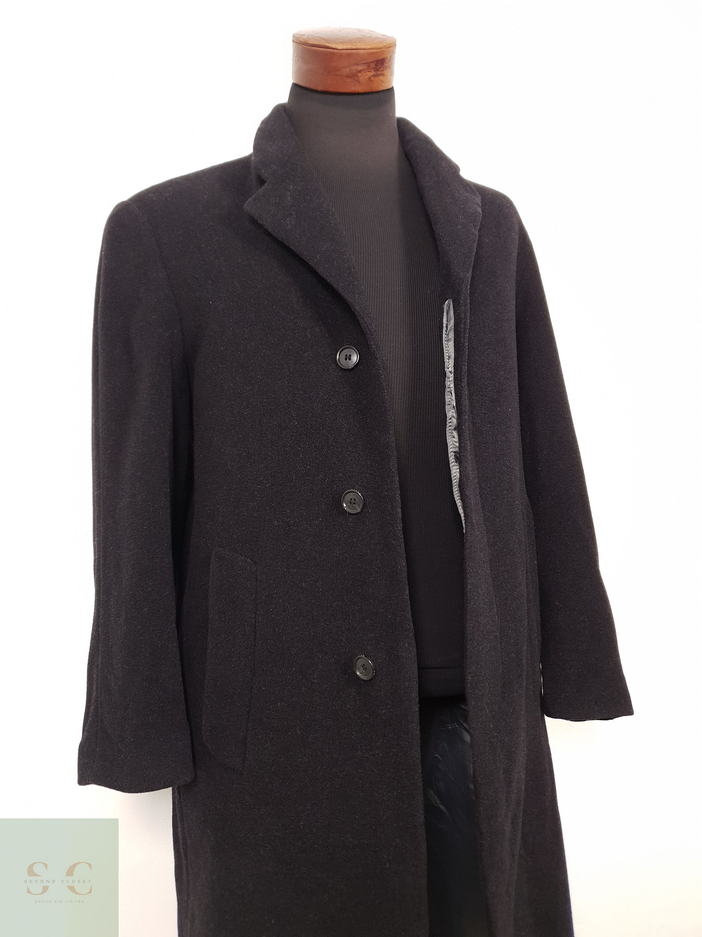 Abrigo Hombre Westbury 100 lana virgen Plomo Talla ML 4