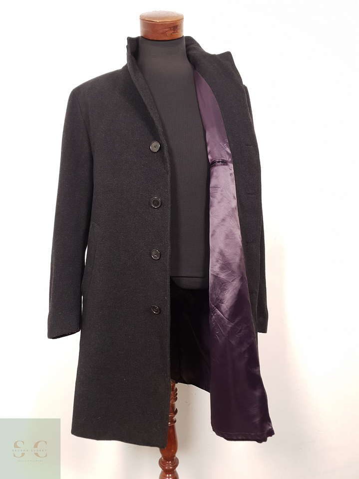 Abrigo Hombre Bongardi lana cashmere Plomo Talla L 1