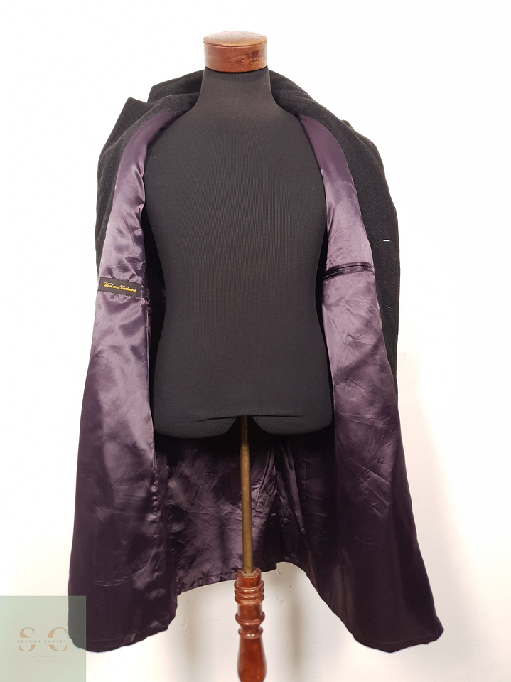 Abrigo Hombre Bongardi lana cashmere Plomo Talla L 4