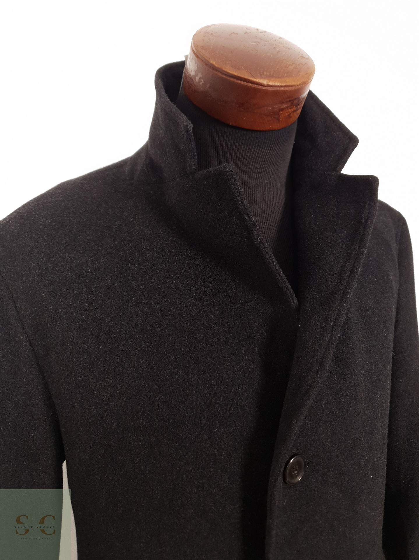 Abrigo Hombre Bongardi lana cashmere Plomo Talla L 7