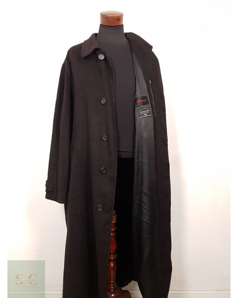 Abrigo largo hombre Ruperts boutique for men lana color café oscuro TALLA 3XL