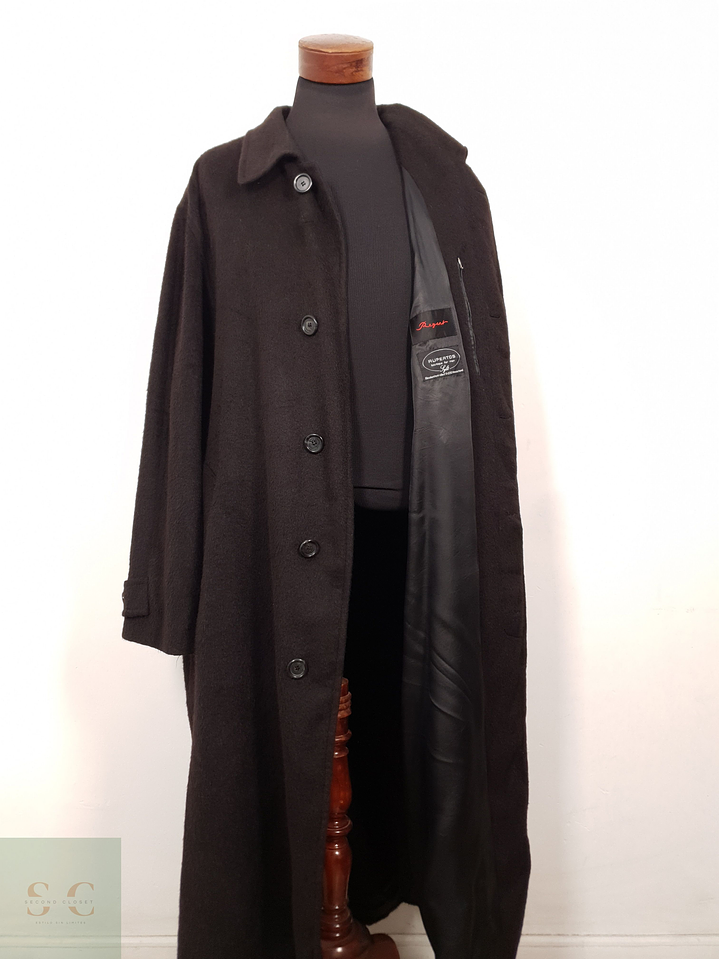 Abrigo Hombre Regent lana Marron Oscuro Talla XXXL 1