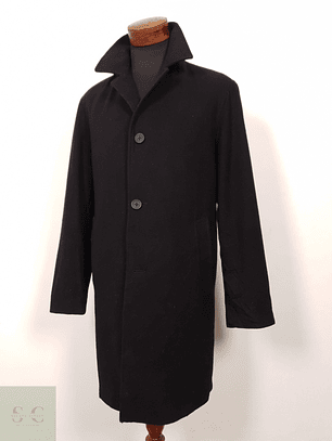 Abrigo Hombre Johann Popken 50 lana Negro Talla L