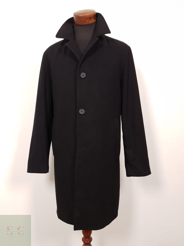 Abrigo Hombre Johann Popken 50 lana Negro Talla L 4