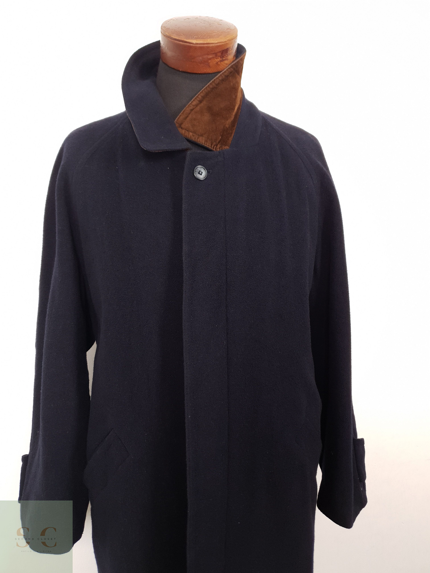 Abrigo Hombre Dickhoff wool cashmere Azul Talla XXL 5
