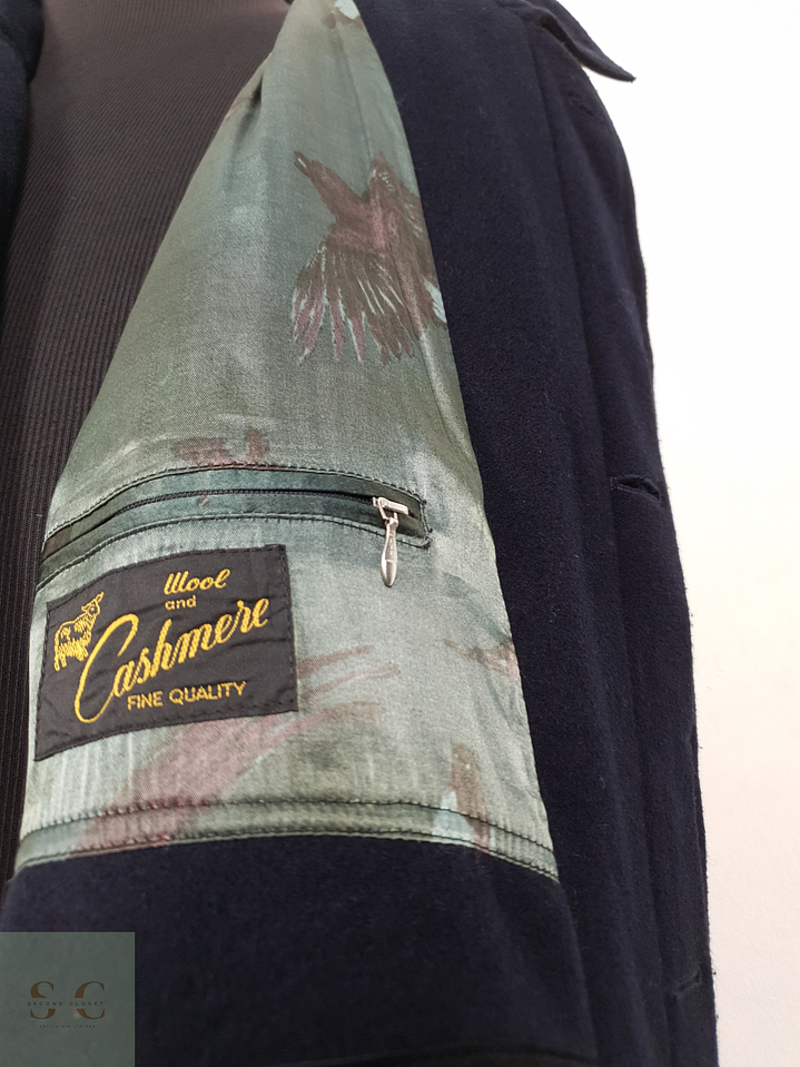 Abrigo Hombre Dickhoff wool cashmere Azul Talla XXL 7