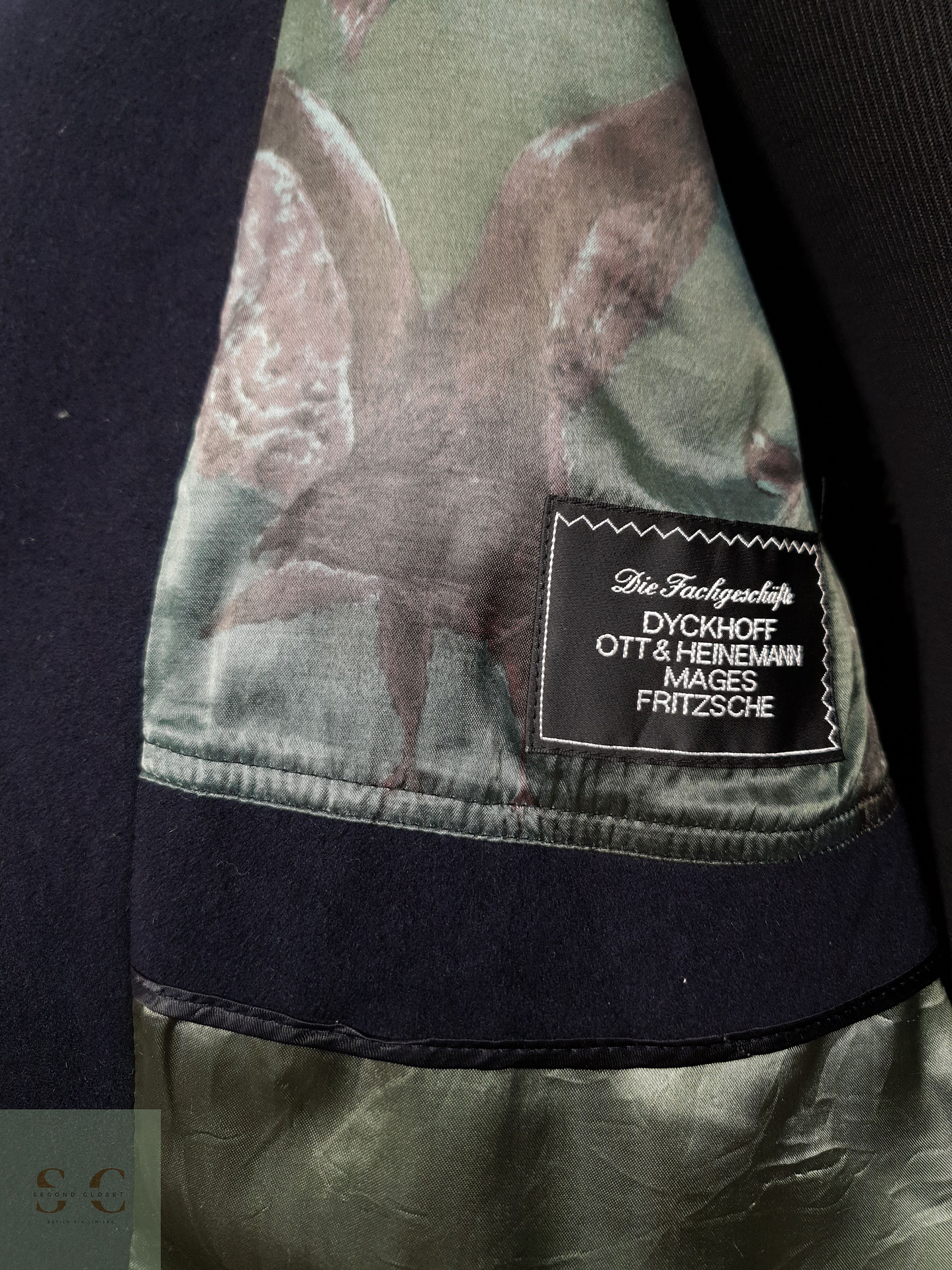 Abrigo Hombre Dickhoff wool cashmere Azul Talla XXL 14