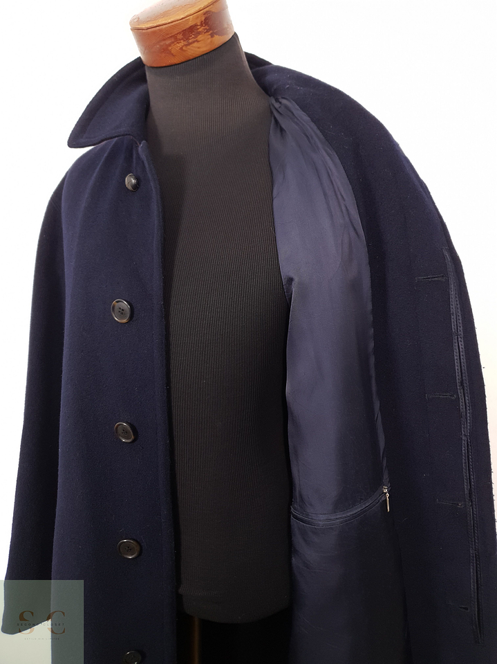 Abrigo Hombre Bugatti loden lana Azul Talla XXL 4