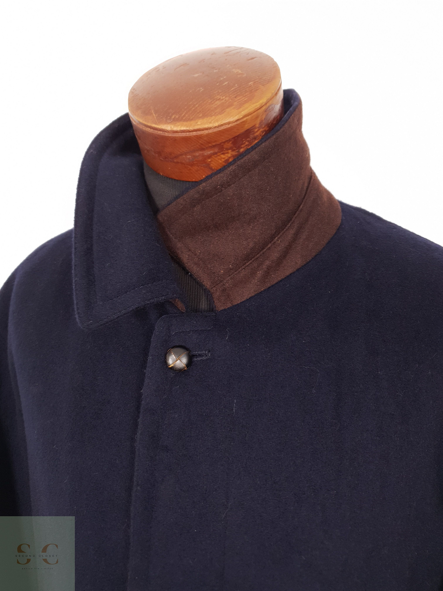 Abrigo Hombre Bugatti loden lana Azul Talla XXL 6