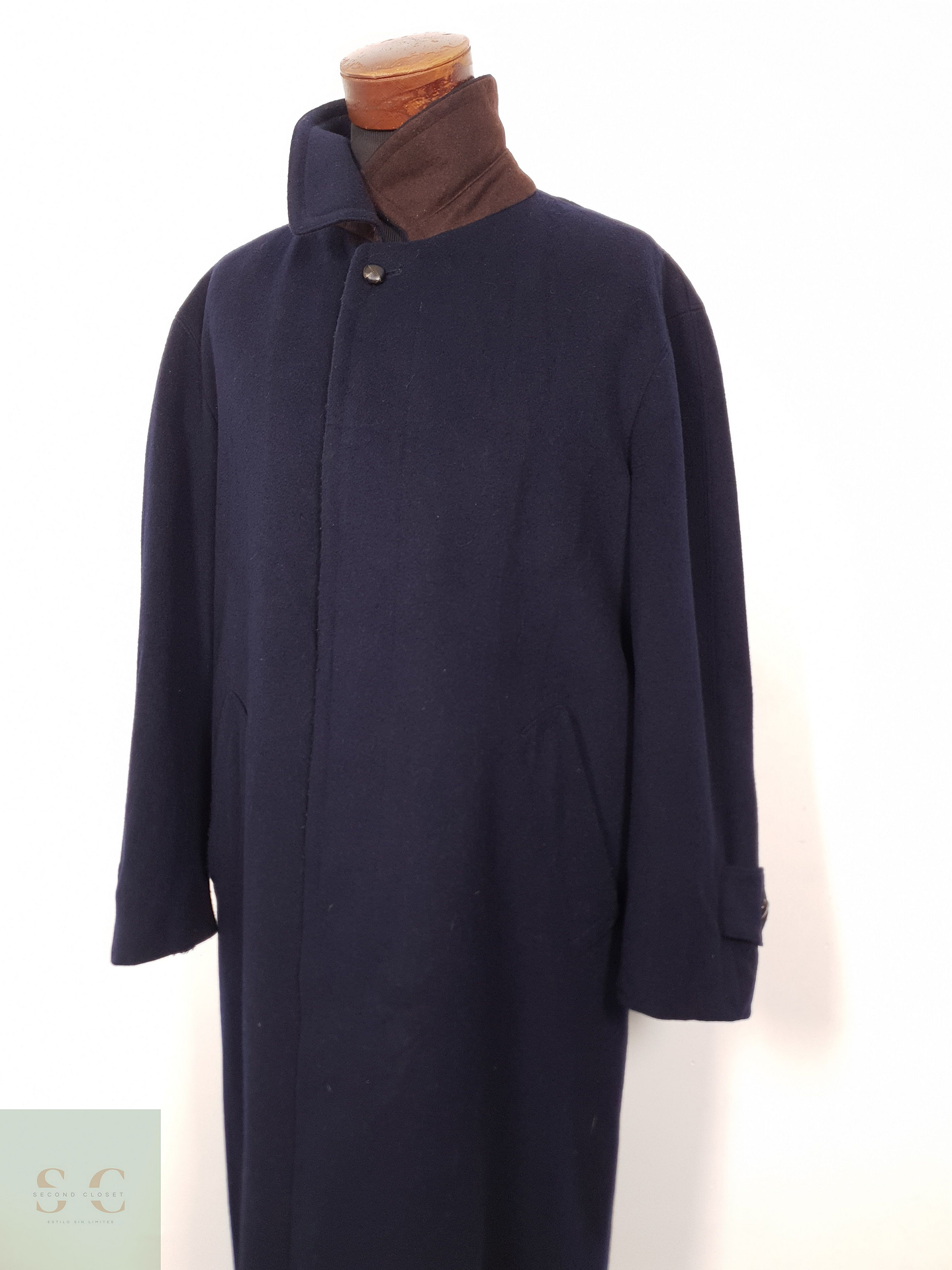 Abrigo Hombre Bugatti loden lana Azul Talla XXL 9