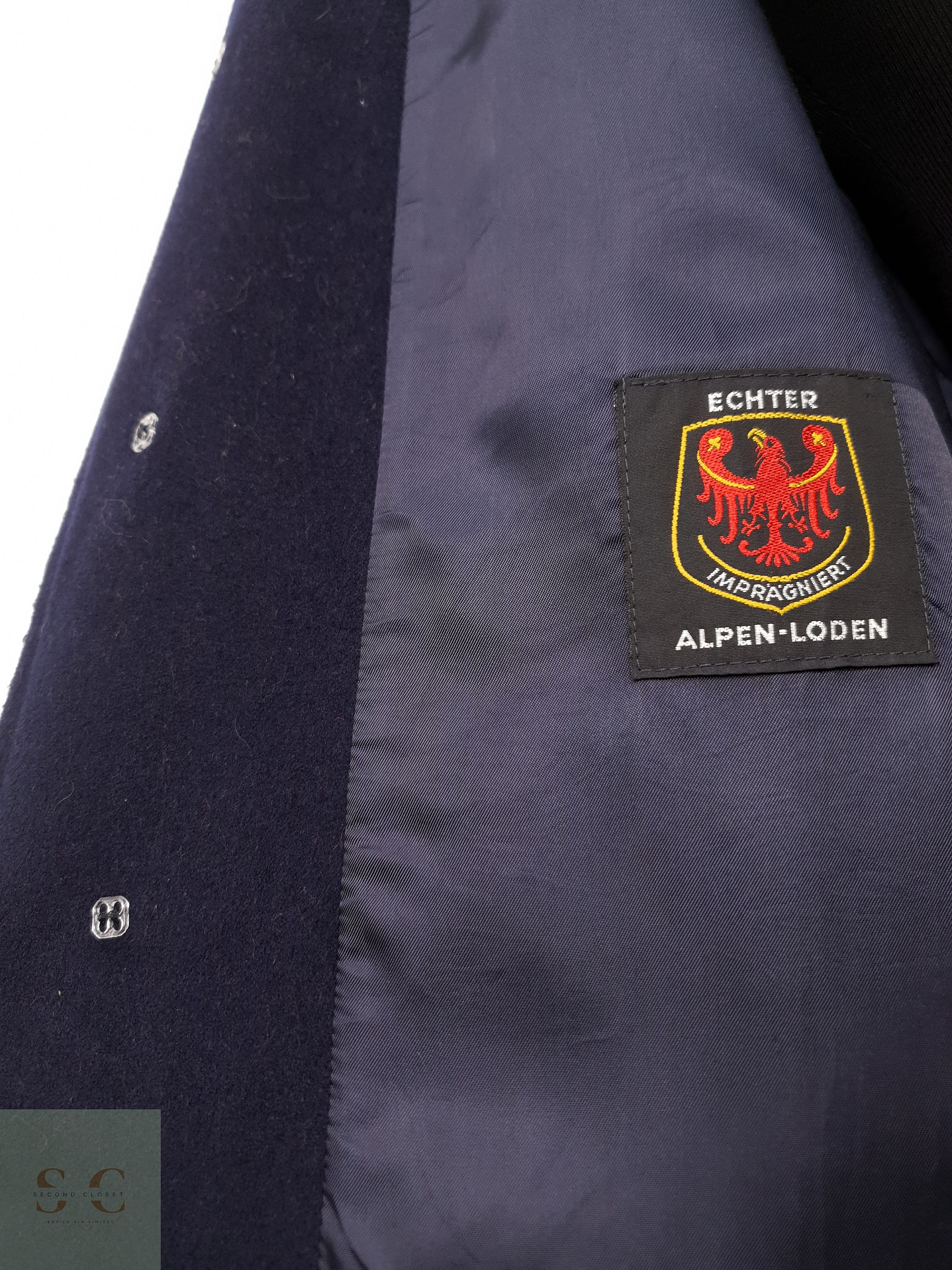 Abrigo Hombre Bugatti loden lana Azul Talla XXL 10