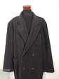 Abrigo Hombre Mens 65 lana 15 cashmere poliamida Plomo cruzado Talla XXXXL - Miniatura 6