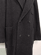 Abrigo Hombre Mens 65 lana 15 cashmere poliamida Plomo cruzado Talla XXXXL - Miniatura 8