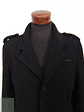 Abrigo Hombre Vintage 60 lana Negro Talla XXL - Miniatura 6
