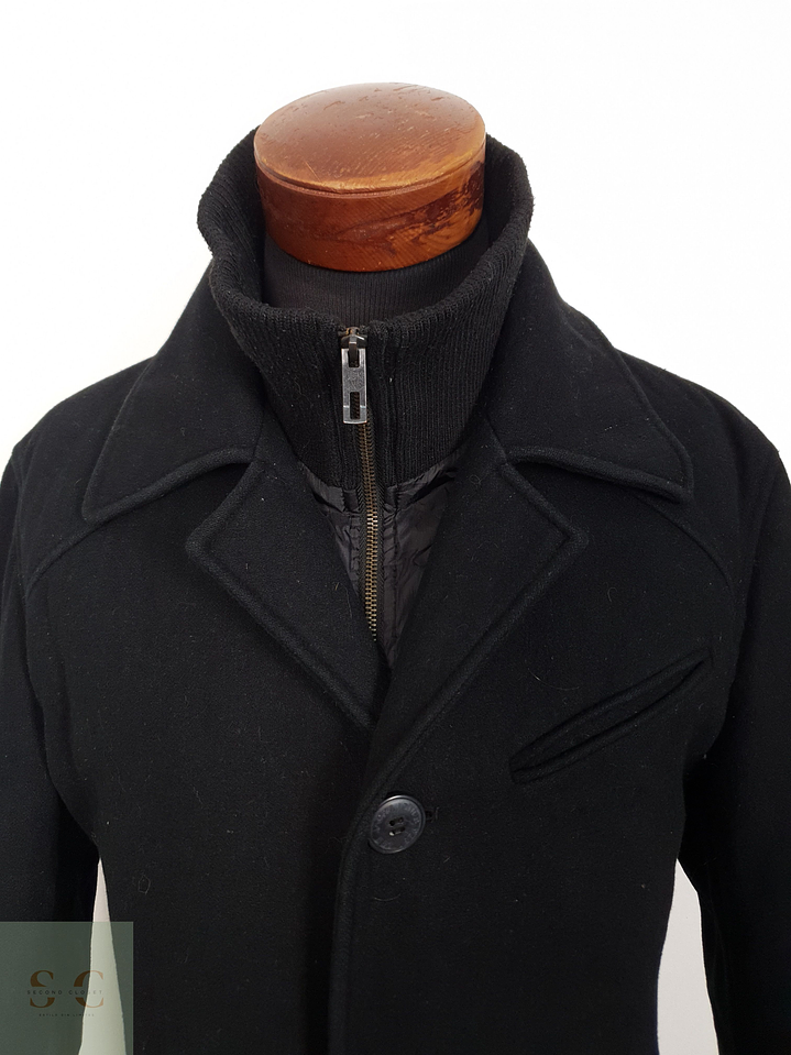 Abrigo Hombre Jack & Jones 50 lana Negro Talla L 5