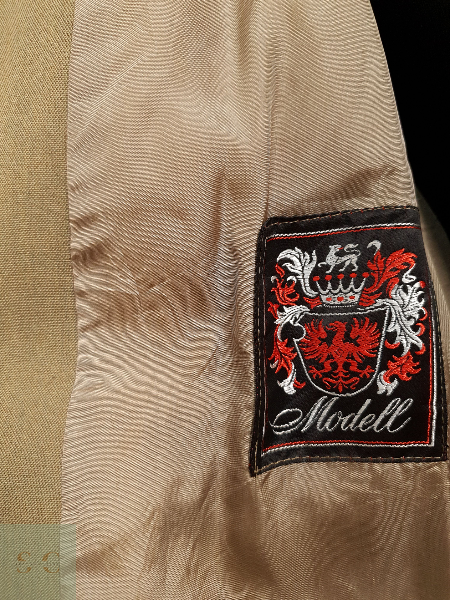 Gabardina Hombre Vintage trevira lana virgen poliester Talla XL 10