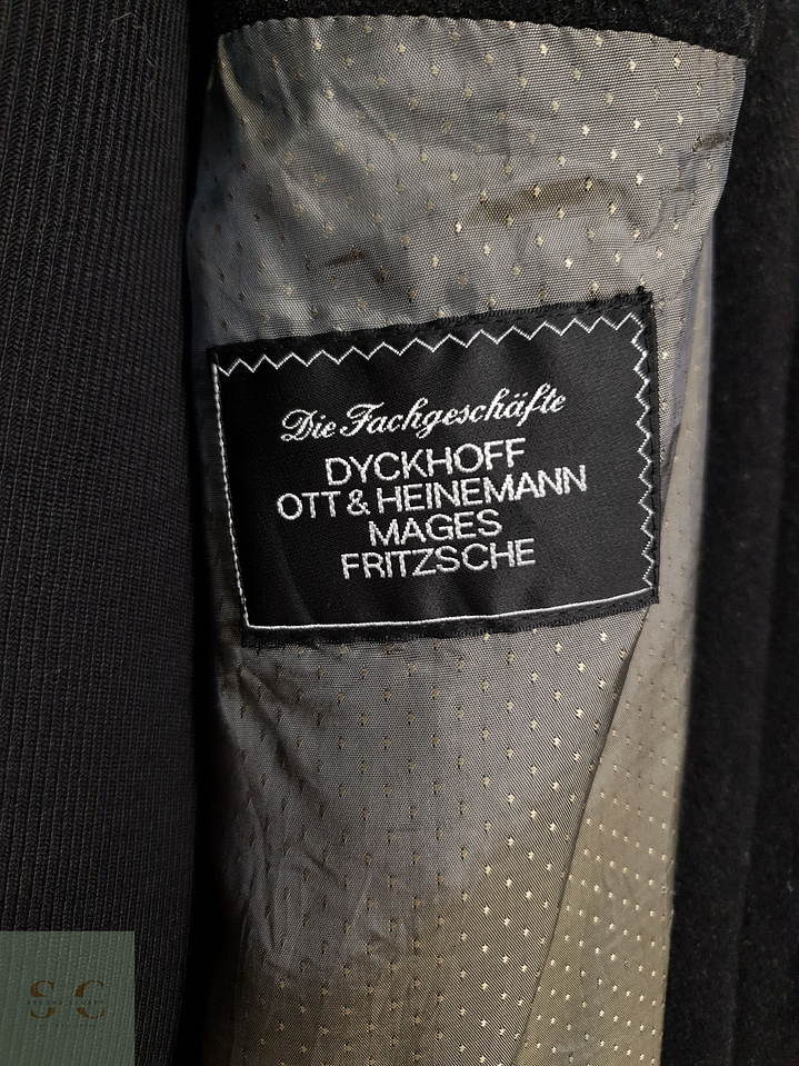 Abrigo Hombre Vintage lana virgen Plomo largo Talla XXL 10