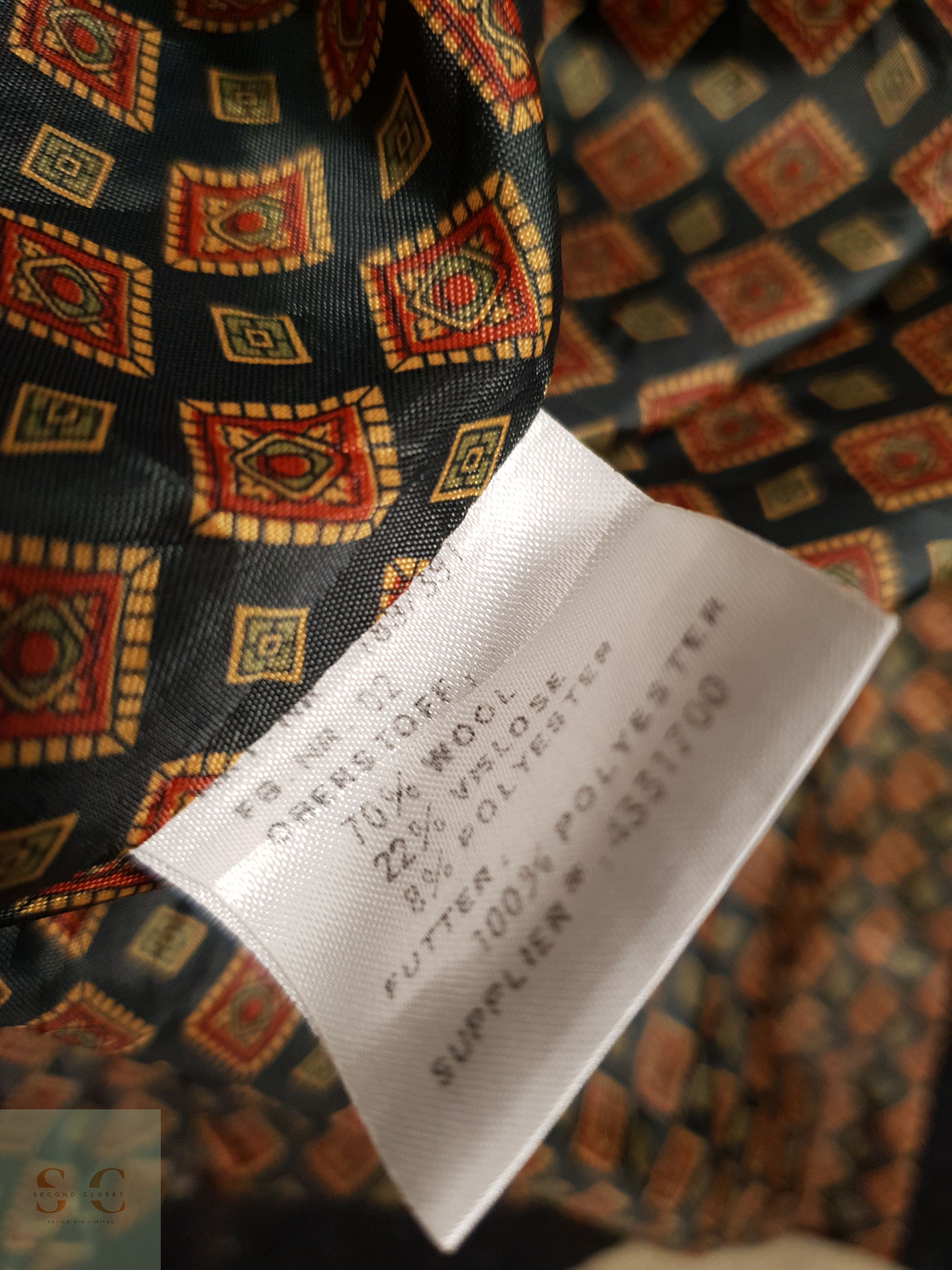 Abrigo Hombre Vintage lana virgen Plomo largo Talla XXXL 7