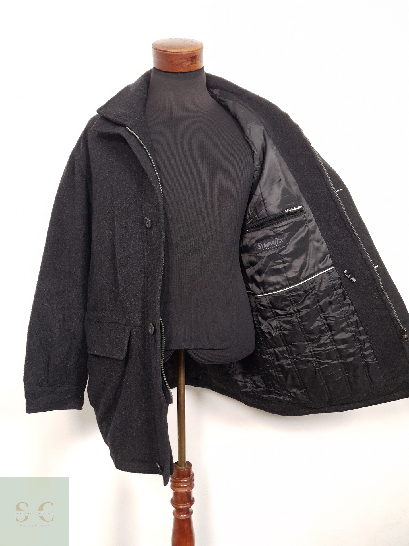 Chaqueton Hombre Jupiter 75 lana Sympatex plomo Talla XXL 2