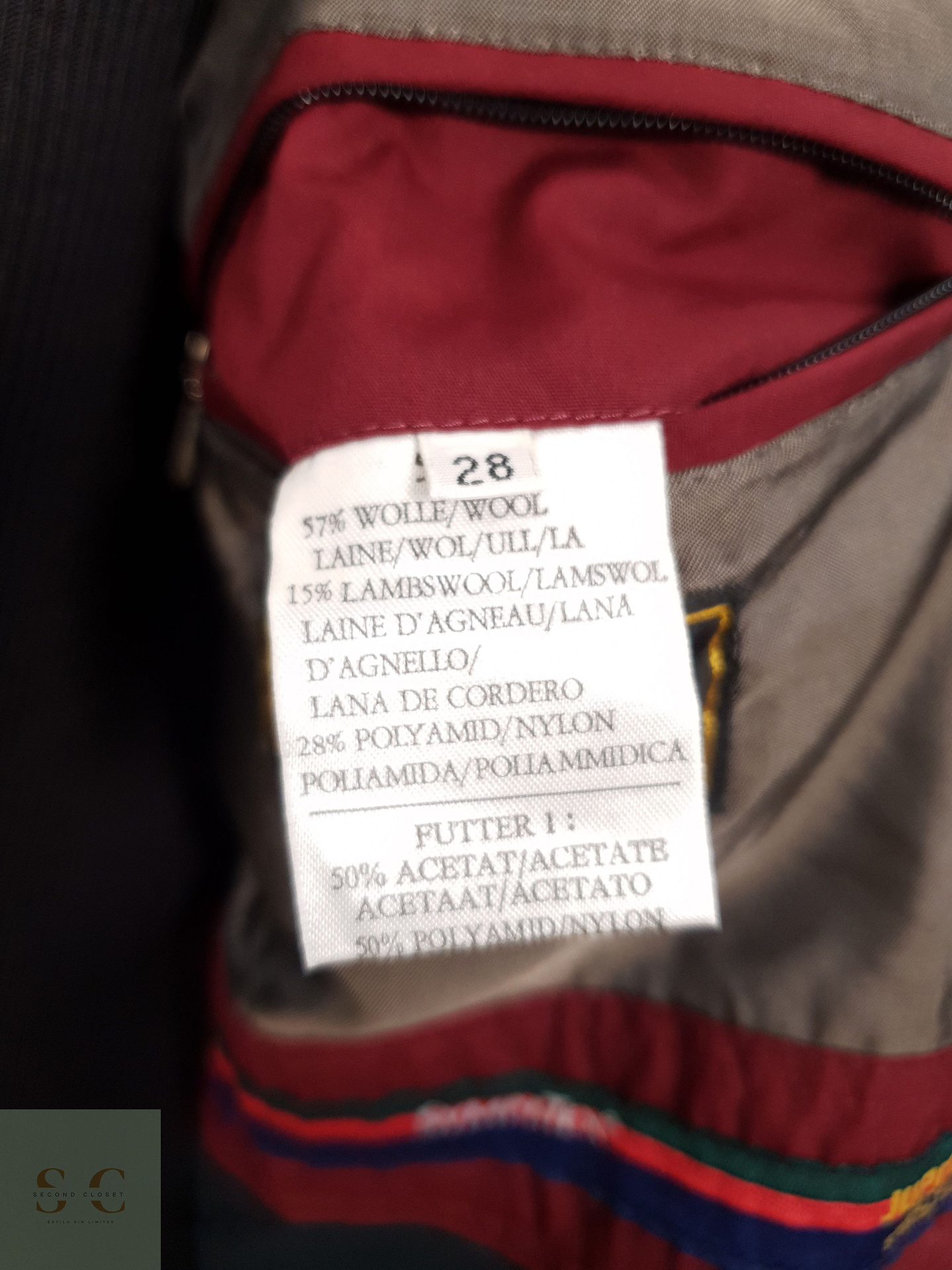 Chaqueton Hombre Jupiter 70 lana Sympatex plomo Talla XXXXL 7