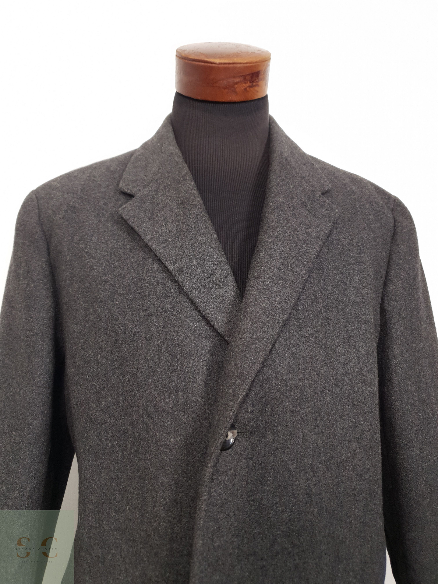 Abrigo Hombre Formtreu lana virgen Plomo claro Talla L 3