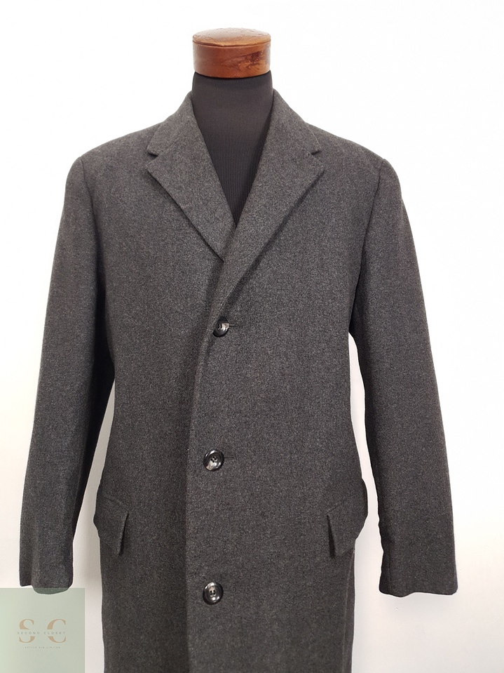 Abrigo Hombre Formtreu lana virgen Plomo claro Talla L 5