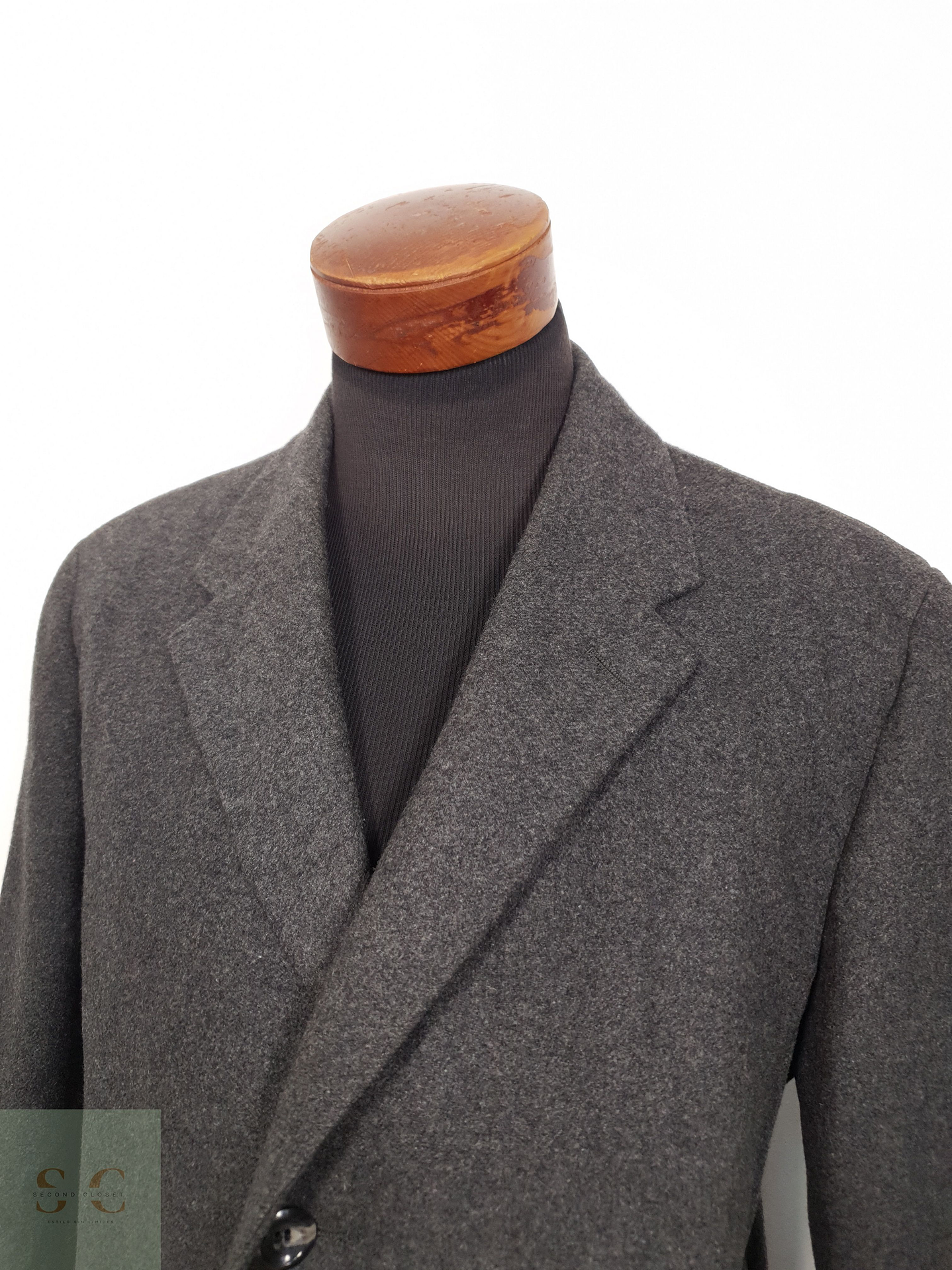 Abrigo Hombre Formtreu lana virgen Plomo claro Talla L 6