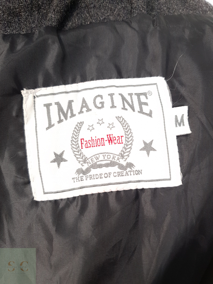 Chaqueta Hombre Vintage 70 lana Plomo Talla ML 7