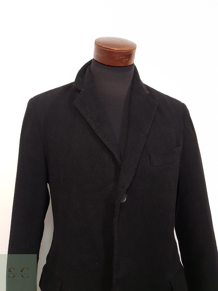 Abrigo Hombre Canda mezcla lana Negro Talla M 5