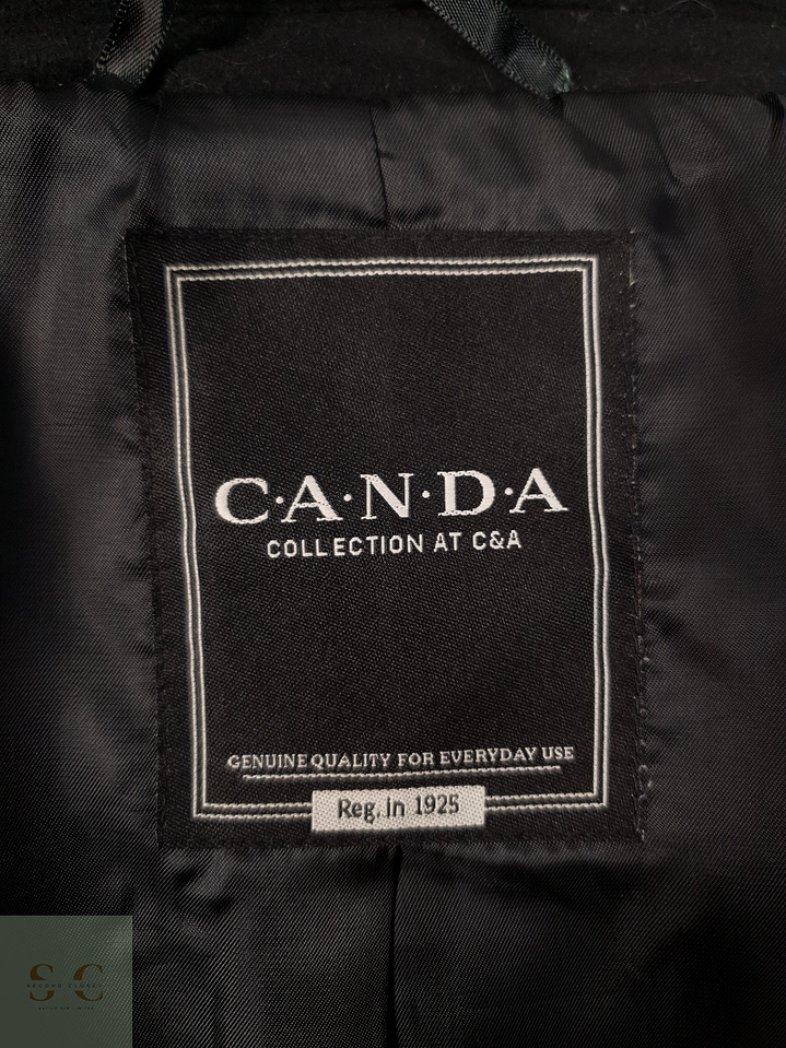 Abrigo Hombre Canda mezcla lana Negro Talla M 7