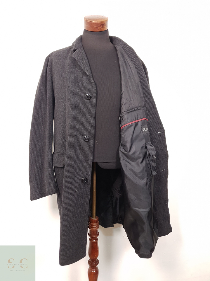 Abrigo Hombre Barisal 80 lana virgen Plomo Talla LXL 1