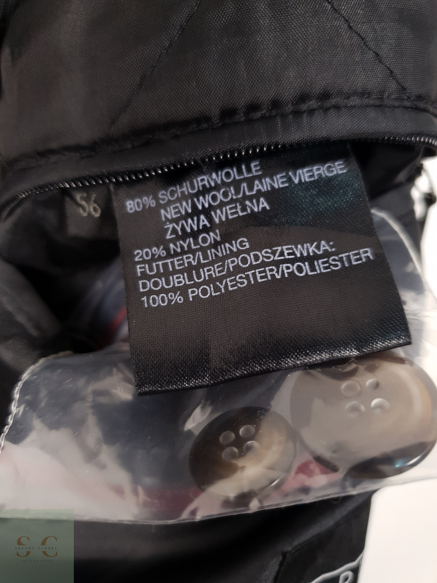 Abrigo Hombre Barisal 80 lana virgen Plomo Talla LXL 8