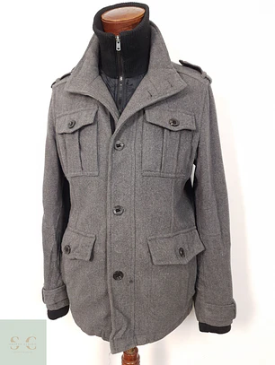 Abrigo Esprit lana diseño utility TALLA M