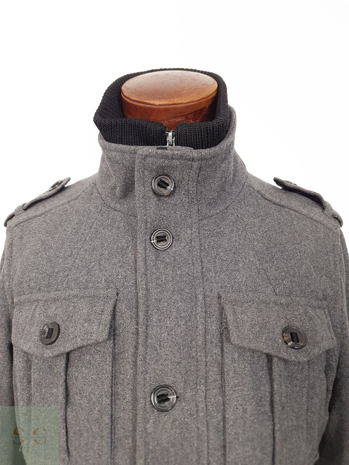 Chaqueta Hombre Esprit 50 lana Plomo Talla M 2