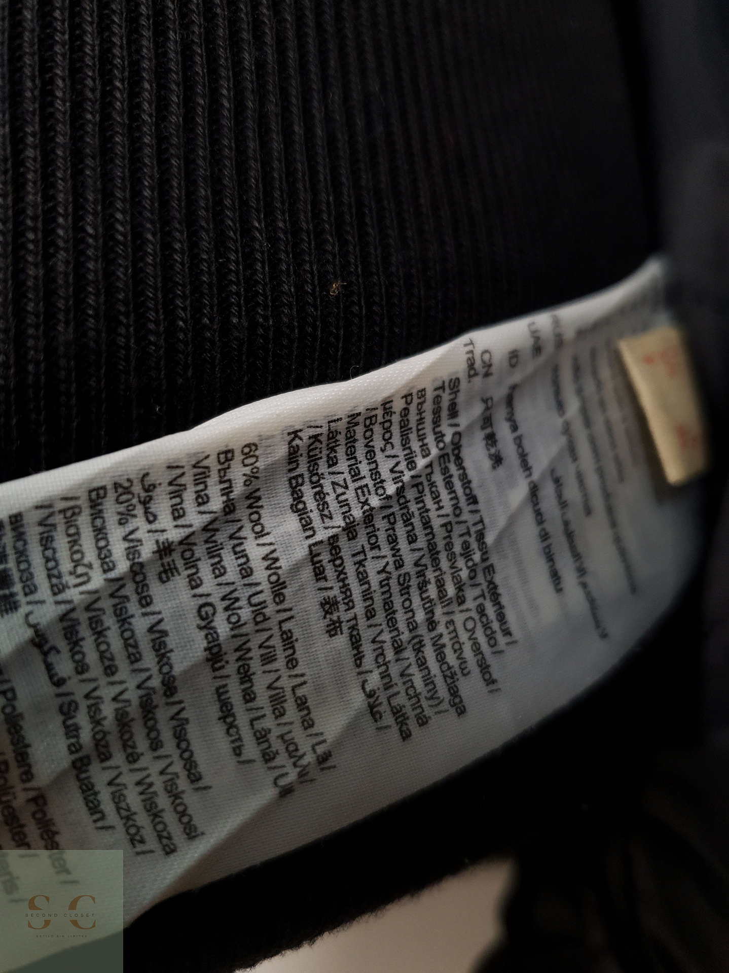 Chaqueta Hombre Esprit 50 lana Plomo Talla M 4